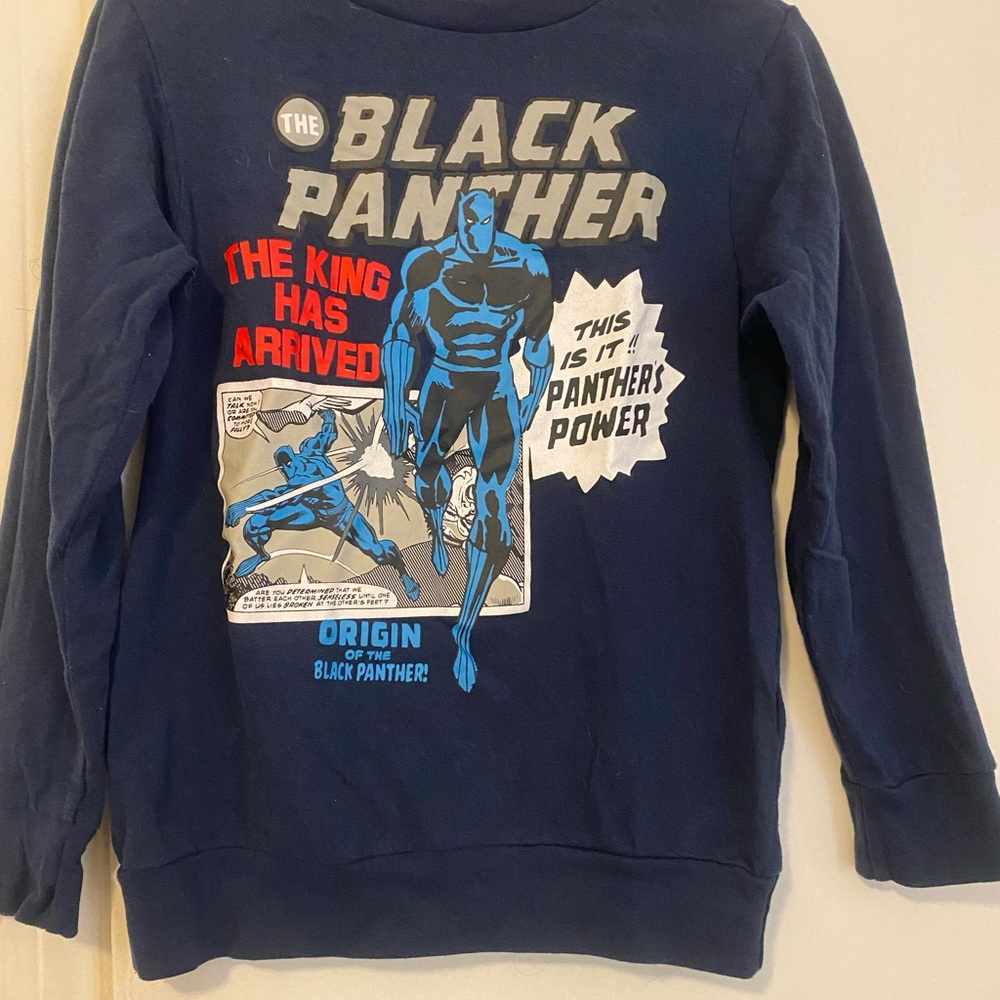 Black Panther Graphic Boys Sweater - Blue